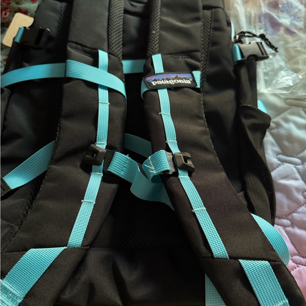 Patagonia Black Backpack with Pink and Blue Accents - Picture 7 of 7